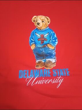 Delaware State University Bear Sweatshirt Size L
